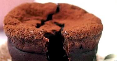 Шоколадные маффины с жидкой начинкой рецепт