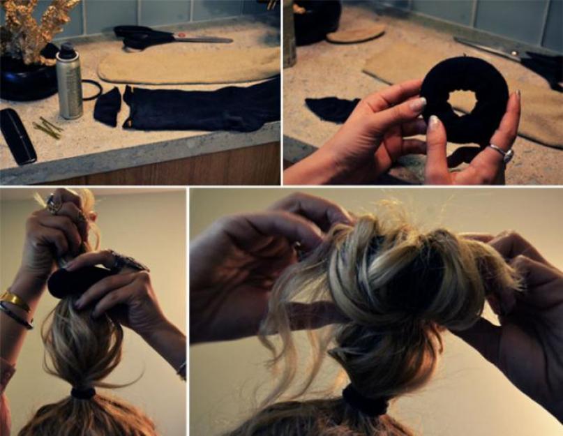 Инструкция по изготовлению и применению валика для волос. Как сделать прическу с помощью валика Как пользоваться гребешком с губкой для волос