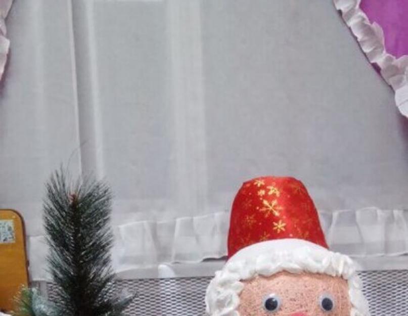 Большой дед мороз своими. Мастер-класс «Новогодняя поделка «Дед Мороз и подарки. Из модульного оригами