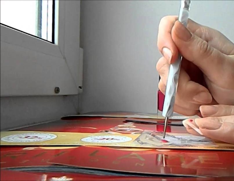 Рисунки иголкой. Как делается маникюр с помощью иголки? Технология выполнения маникюра с помощью иголки