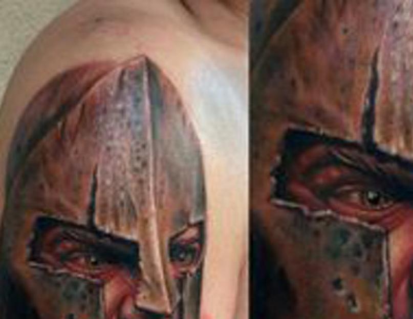 Что означает наколка римского шлема. Татуировка гладиатор. На какой части тела сделать татуировку гладиатор
