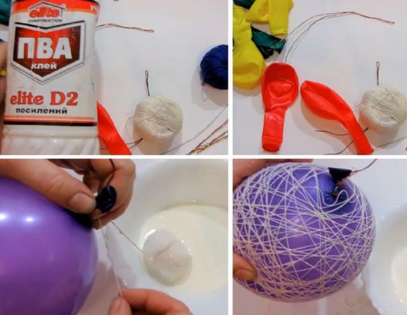 Как из мулине сделать шары. Поделки из шариков из ниток – красиво и доступно. Инструменты и материалы