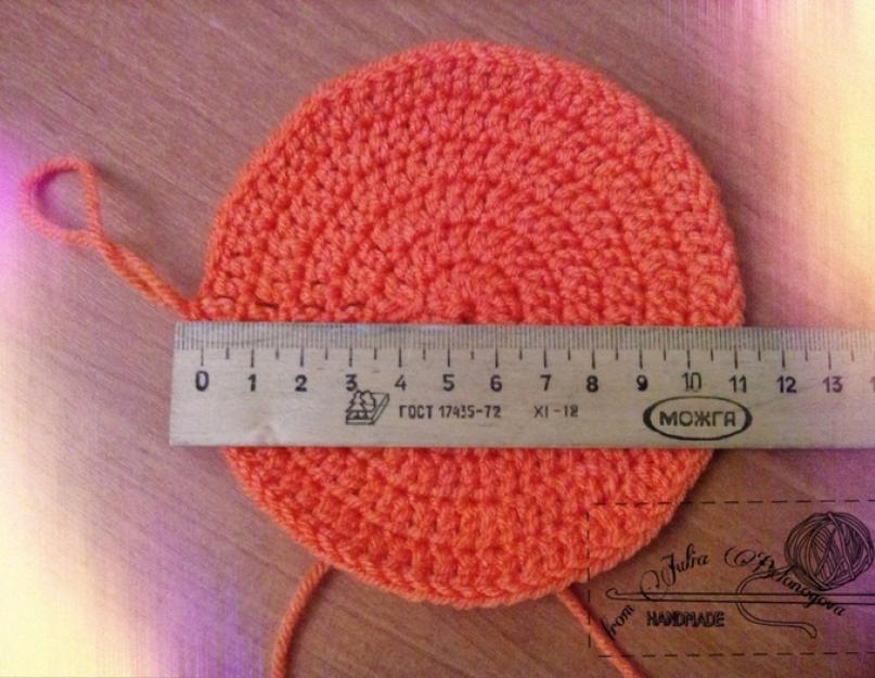 Вяжем крючком шапку для костюма лисы. Вязание спицами и крючком. Для вязания подготовьте