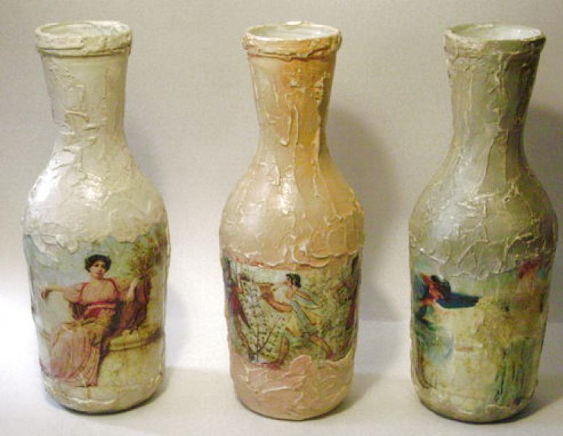 Decoupage egg shell bottle.  Decoupage with eggshells: a master class with a photo.  What varnish is needed for decoupage