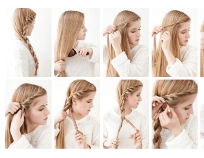 Hairstyle for medium hair quickly and beautifully. Create quick and easy hairstyles for medium hair. Beautiful hairstyles for special occasions