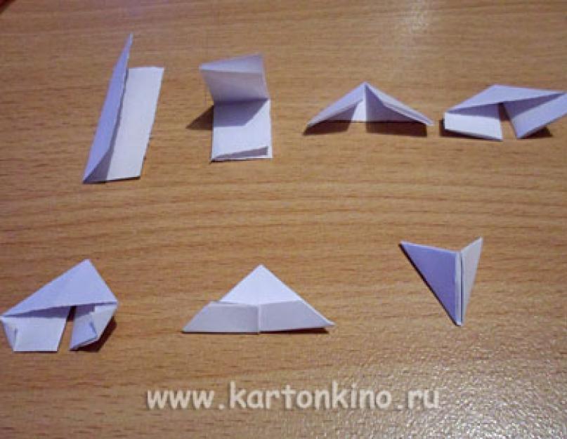 Cervo DIY usando técnica de origami modular.  Decorações de ano novo.  Renas para o Papai Noel.  Veado em saquinho de chá