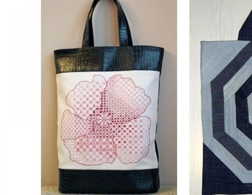 Costurar uma bolsa de verão com as próprias mãos - padrões.  Um padrão de bolsa borboleta ou sacolas de compras também pode inspirar….  Montagem final da bolsa