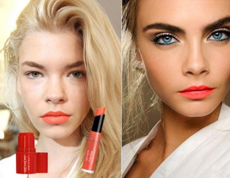 Fashionable shades of lipstick. Fashionable color of lipstick - Spring'2017. What type of lipstick to choose