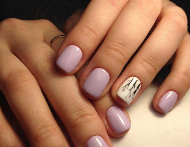 Original manicure for short ones.  Manicure for short nails photo and video