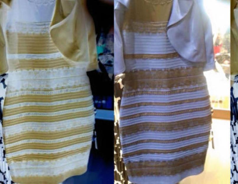 Платье сине черное и бело золотое оригинал