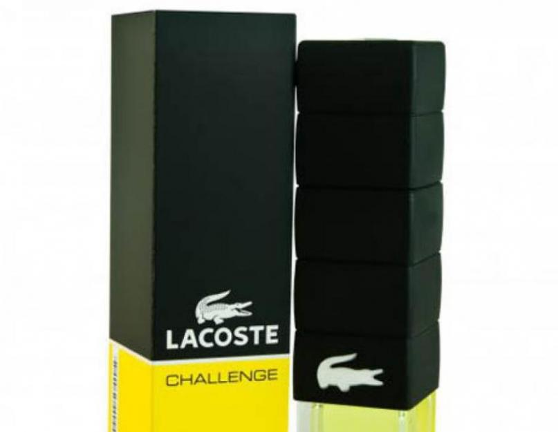 Lacoste Challenge parfüümid meestele. Originaal parfümeeria meestele! Kõige tasuta niššilõhnad naistele