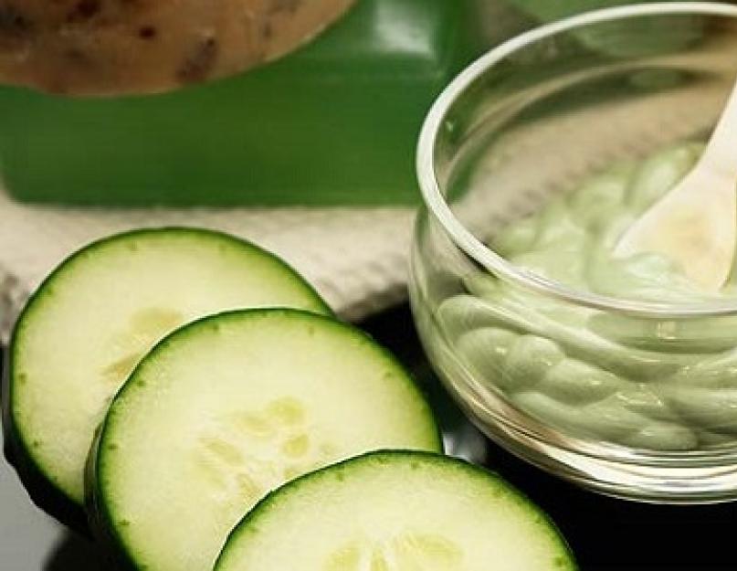 Hur man gör gurk lotion hemma.  Gurka ansiktslotion - de bästa hemlagade recepten för att förbättra hudtillståndet.  Hur man gör gurklotion - video