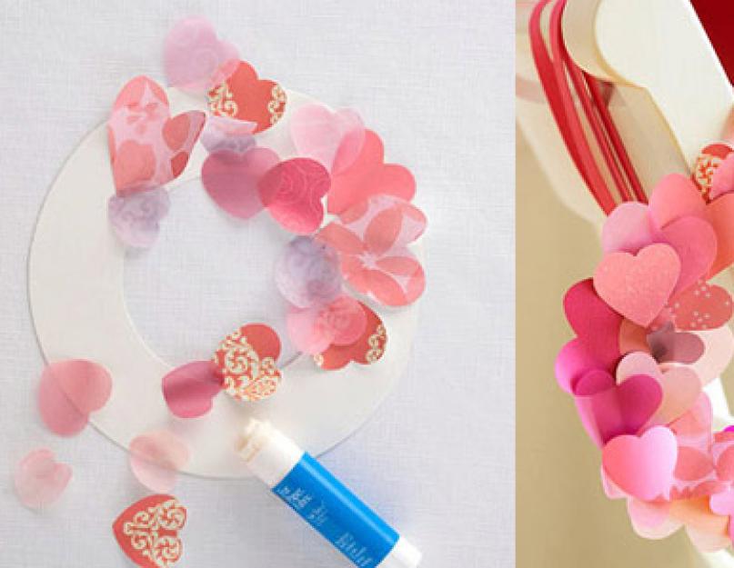 Domaće čestitke za Valentinovo.  DIY voluminozne valentinove