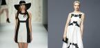 What to wear with fashionable black and white dresses Models of dresses combining white and black