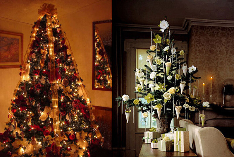 Decorazione Per Albero Di Natale Con Fiori Alberi Di Natale